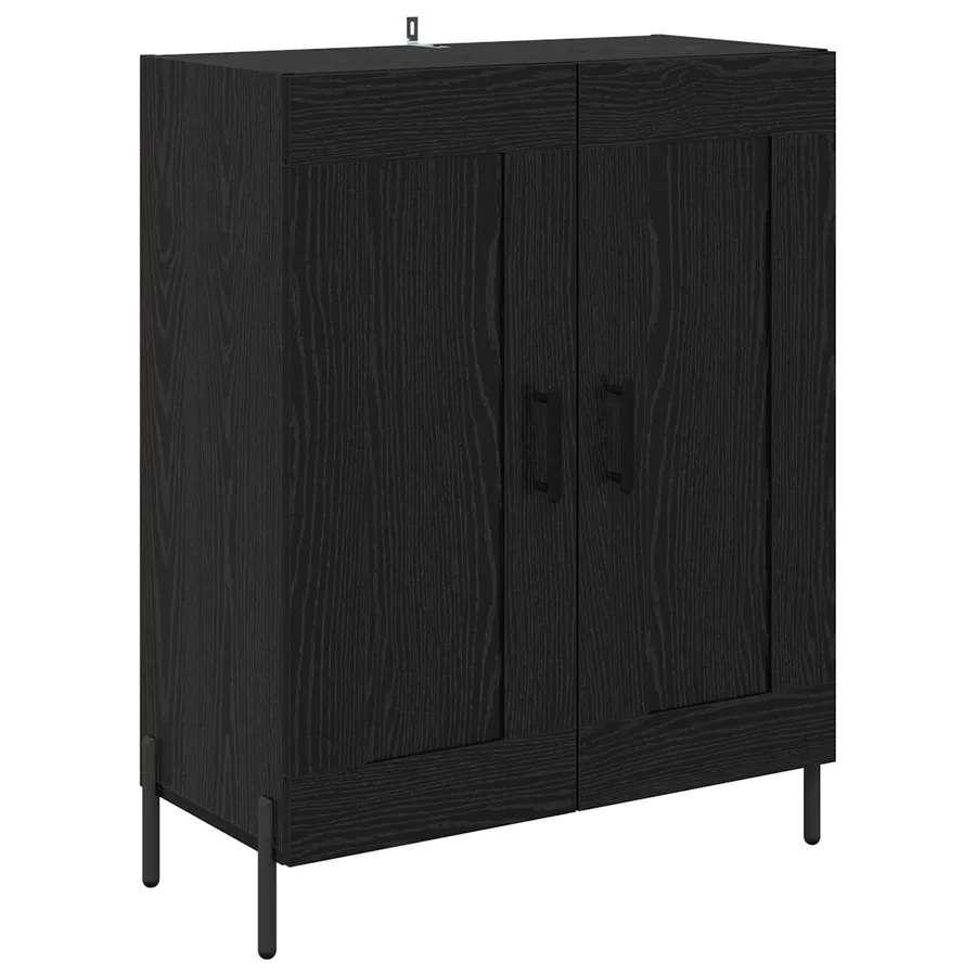 Haut Armoire Chêne noir 69,5 x 34 x 180 cm Bois d'ingénierie - 6