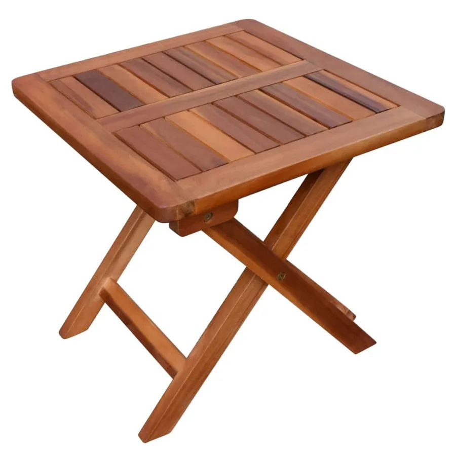 Chaise longue avec table Bois d'acacia solide - 8