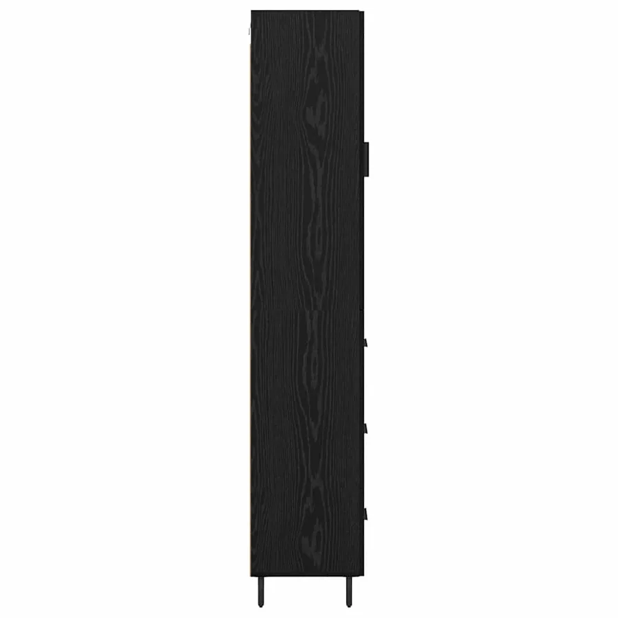 Haut Armoire Chêne noir 34,5 x 34 x 180 cm Bois d'ingénierie - 9