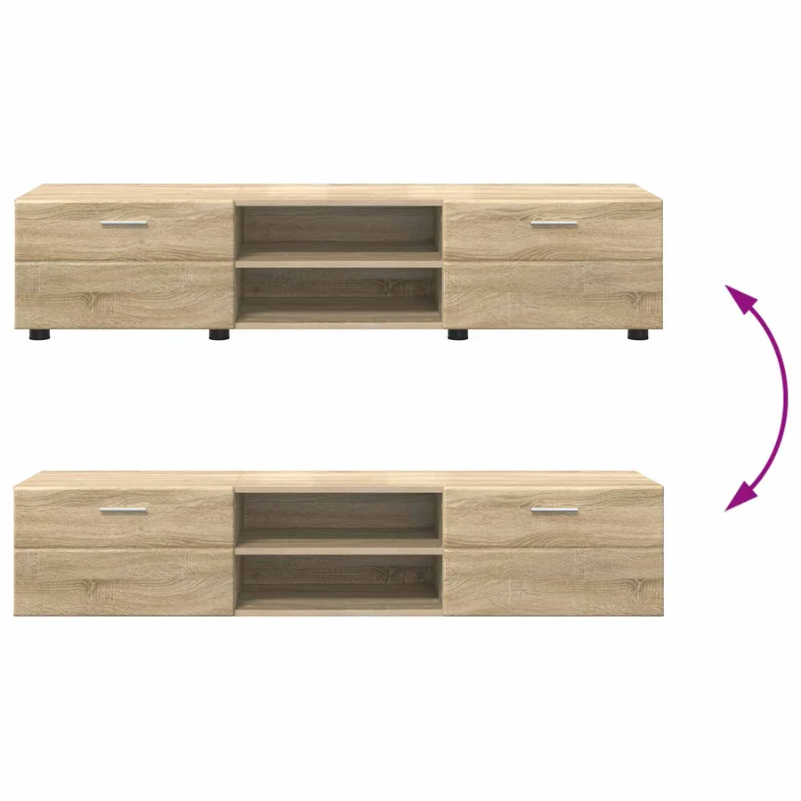 Cabinet en Bois Chêne Sonoma 150 x 39 x 30 cm Bois d'ingénierie - 12
