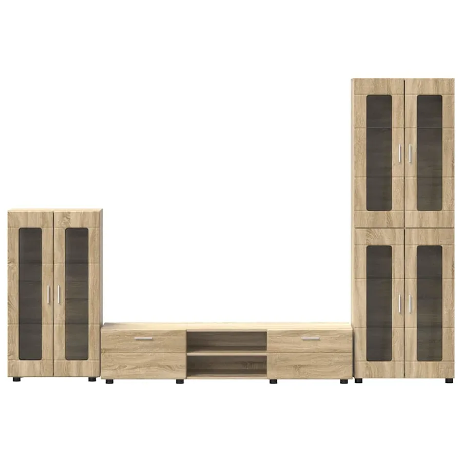 Ensemble meuble TV FLORIN 3 pcs Chêne Sonoma Bois d'ingénierie - 9