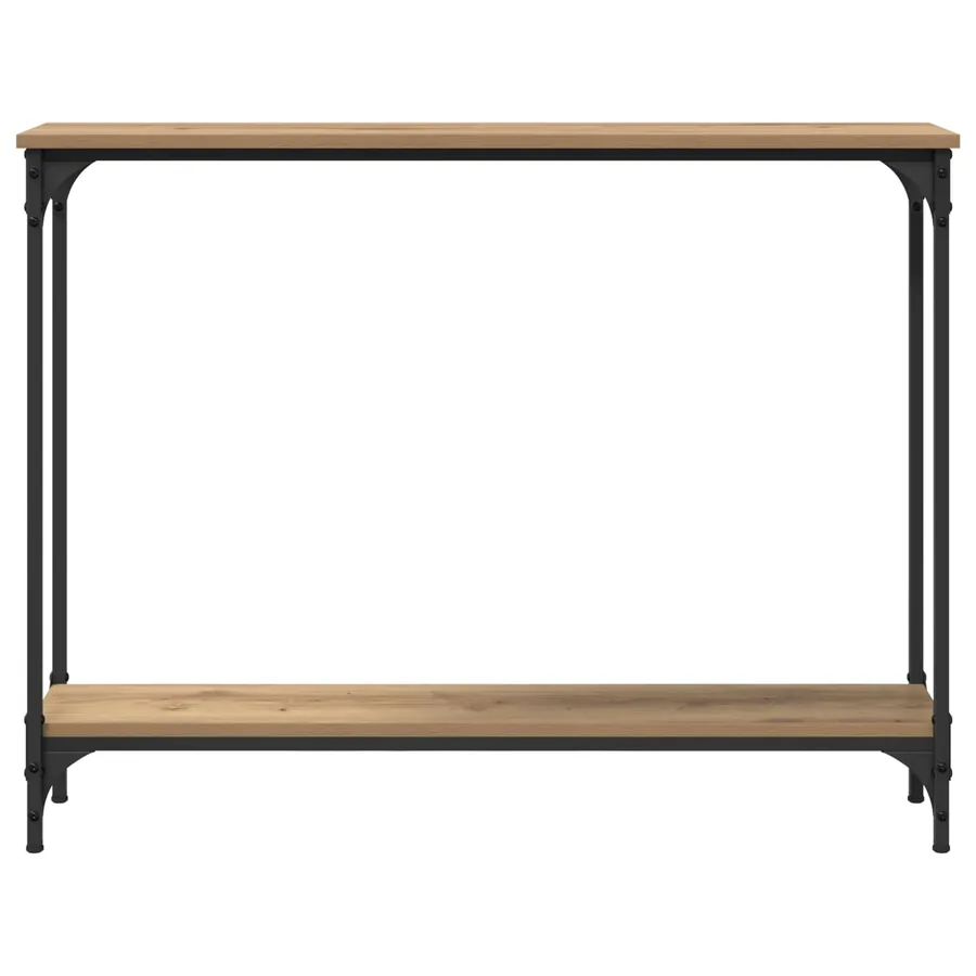 Table console Chêne artisanal 100 x 22,5 x 75 cm - 5