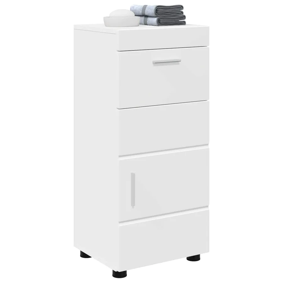 Ensemble d'armoire de salle de bain avec tiroir TULUM Blanc - 3