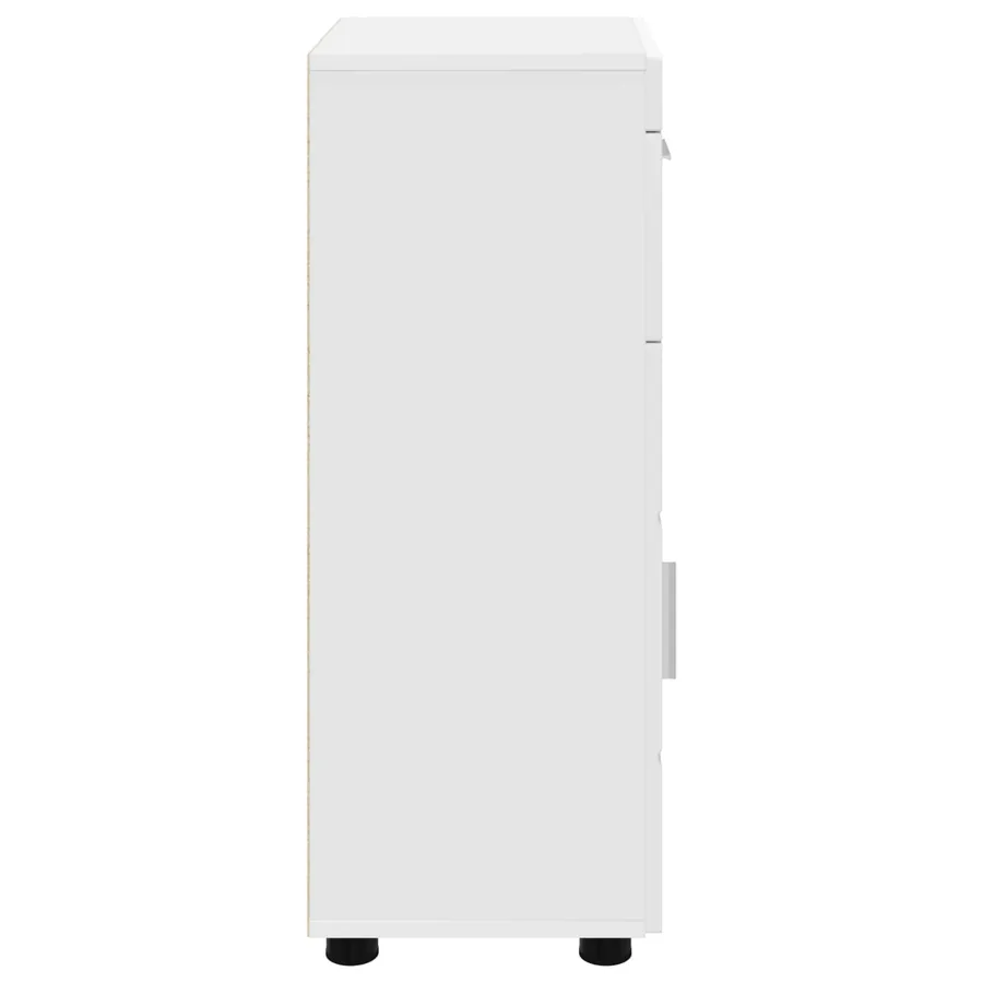 Ensemble d'armoire de salle de bain avec tiroir TULUM Blanc - 7