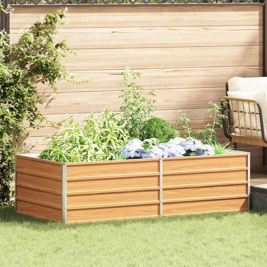 Jardinière surélevée Marron Clair 160 x 80 x 45 cm