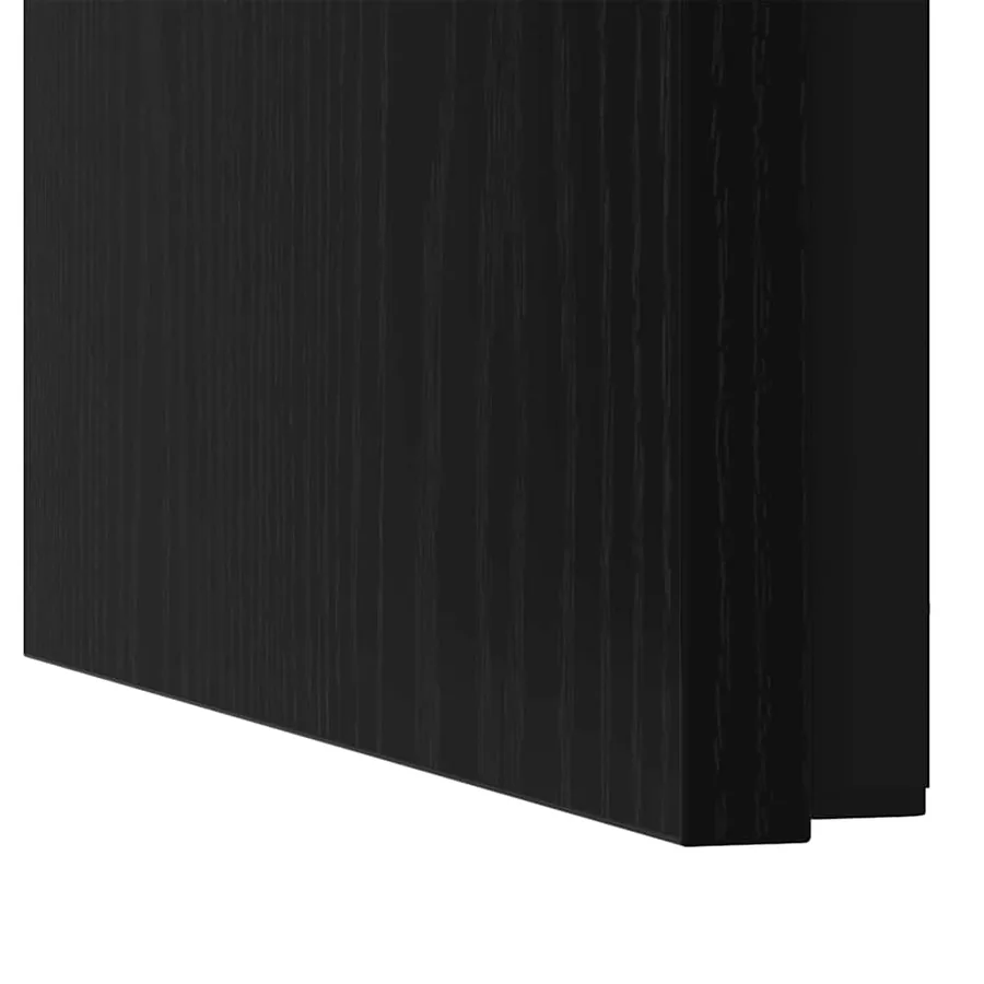 Table basse 3 pcs Chêne noir Bois d'ingénierie - 9