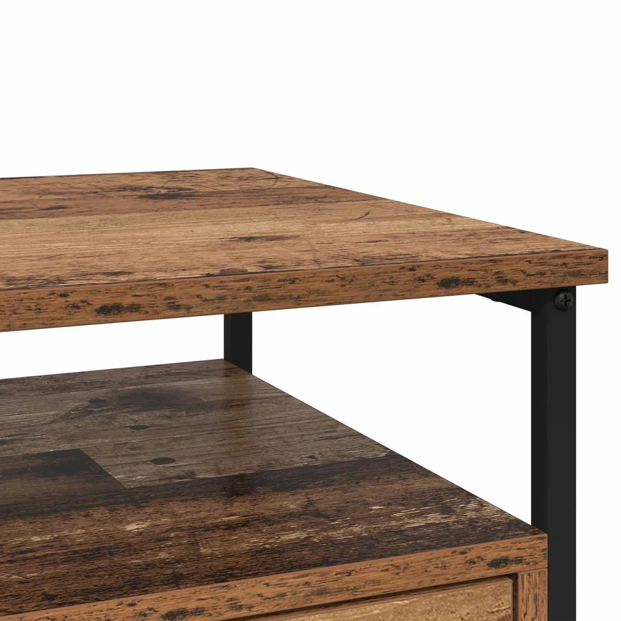 Cabinet de chevet Bois ancien 40 x 42 x 55 cm Bois d'ingénierie - 10