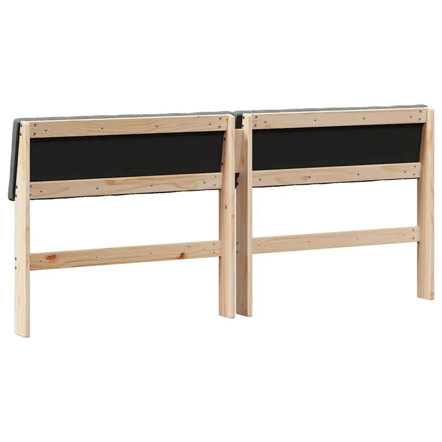 Tête de lit capitonnée Gris foncé 180 cm Pin massif - 6