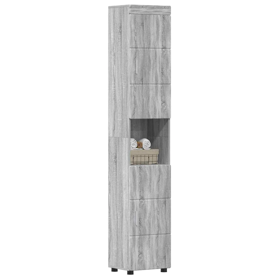 Ensemble d'armoire de salle de bain TULUM Gris Sonoma - 3