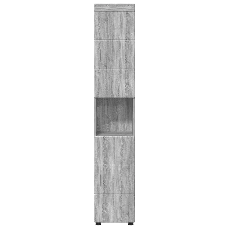 Ensemble d'armoire de salle de bain TULUM Gris Sonoma - 6