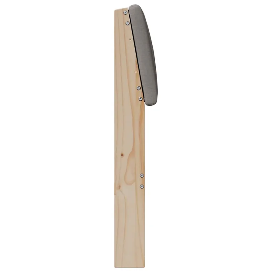 Tête de lit capitonnée Taupe 180 cm Pin massif - 5