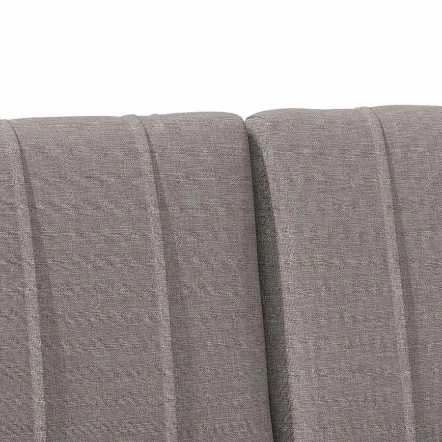 Tête de lit capitonnée Taupe 160 cm Pin massif - 7