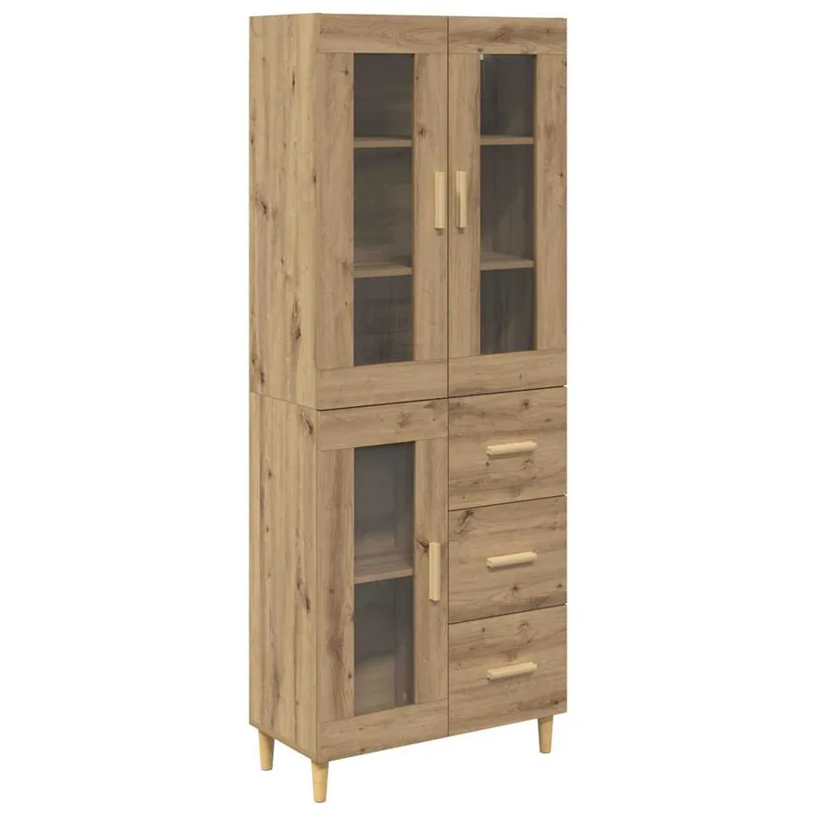 Haut Armoire Chêne artisanal 69,5 x 34 x 180 cm - 2