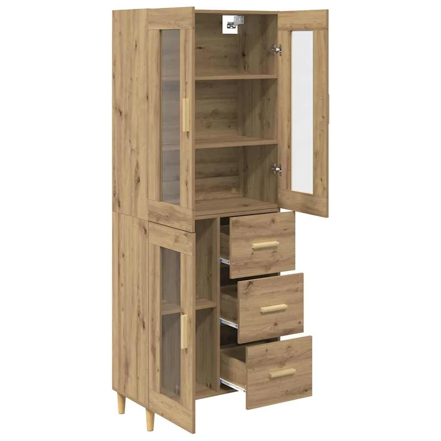 Haut Armoire Chêne artisanal 69,5 x 34 x 180 cm - 5