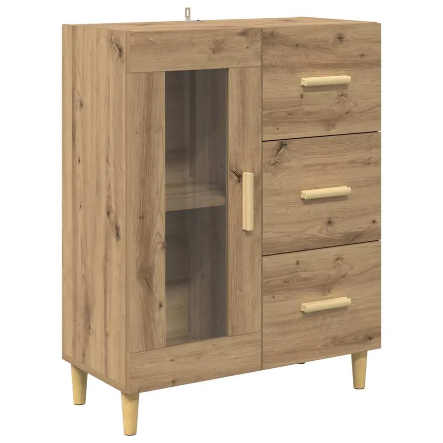 Haut Armoire Chêne artisanal 69,5 x 34 x 180 cm - 6