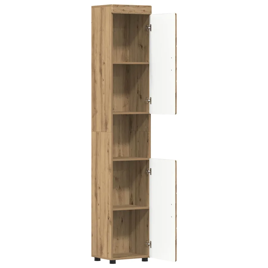 Ensemble d'armoire de salle de bain TULUM Chêne artisanal - 5