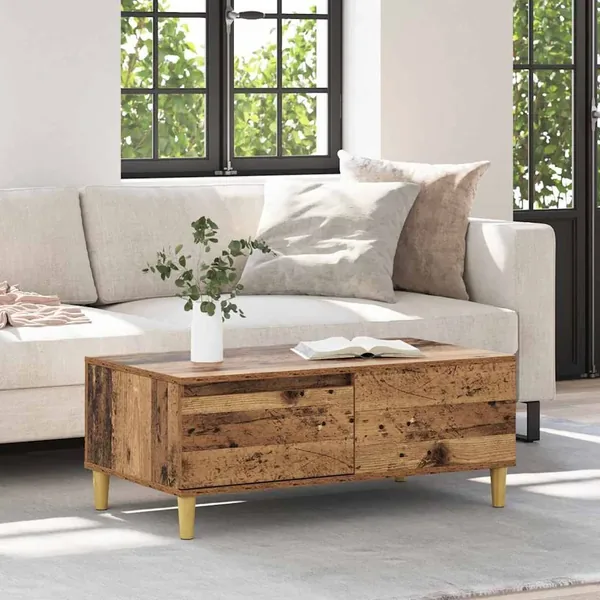 Table basse Bois Ancien 90 x 50 x 35 cm Bois d'ingénierie