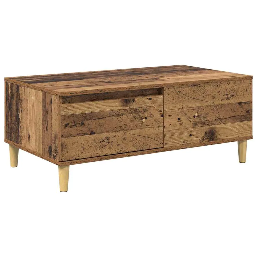 Table basse Bois Ancien 90 x 50 x 35 cm Bois d'ingénierie - 2