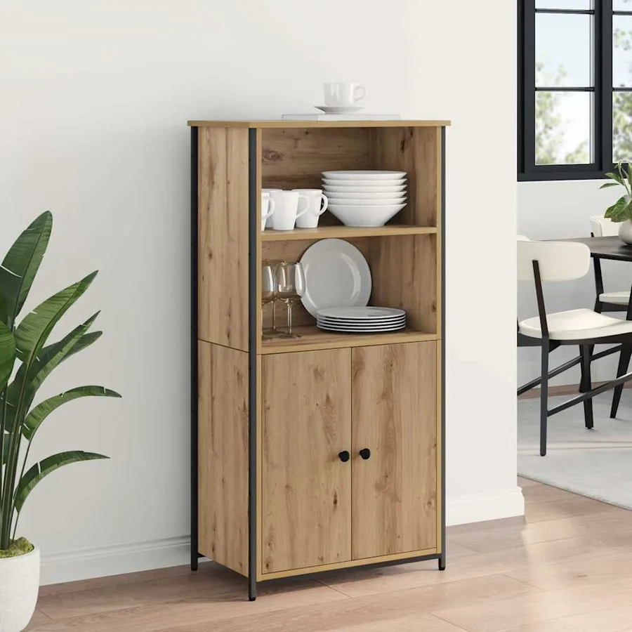 Haut Armoire Chêne artisanal 62 x 36 x 121,5 cm - 4