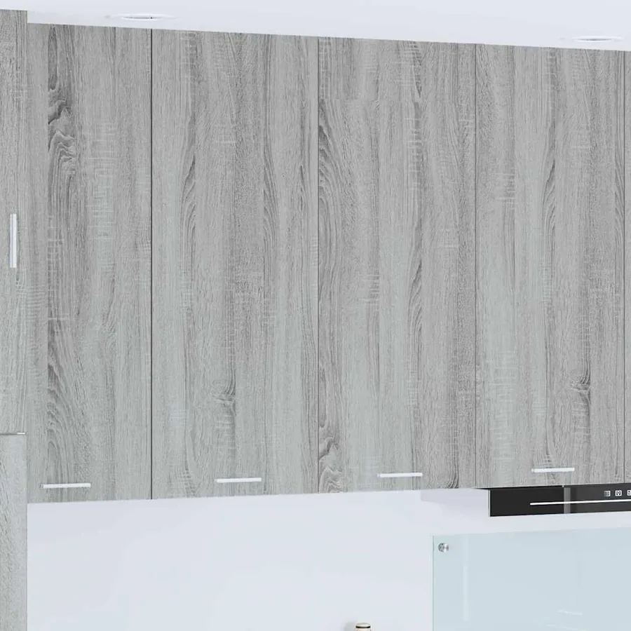 Armoire suspendue avec stockage Gris Sonoma 80 x 31 x 100 cm