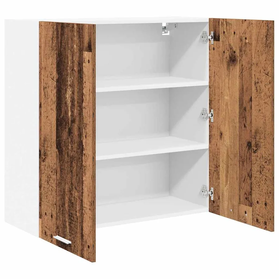 Armoire suspendue Bois ancien 80 x 31 x 80 cm Bois d'ingénierie - 5