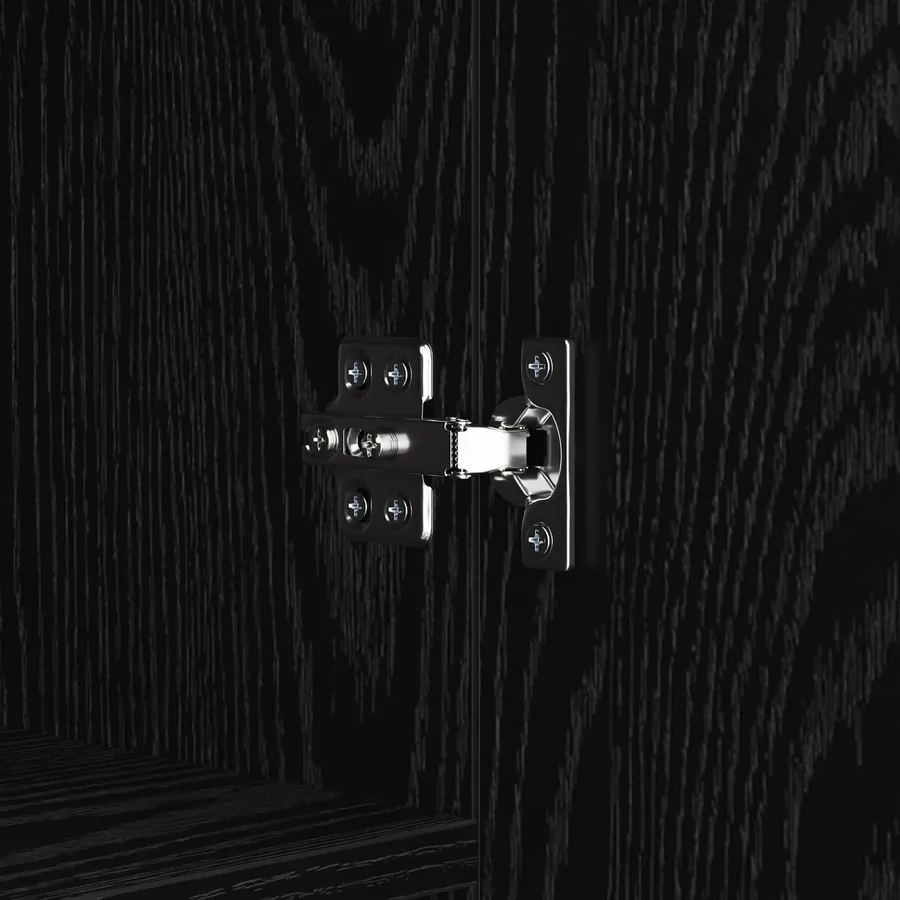 Buffet Chêne noir 69,5 x 34 x 90 cm Bois d'ingénierie - 11