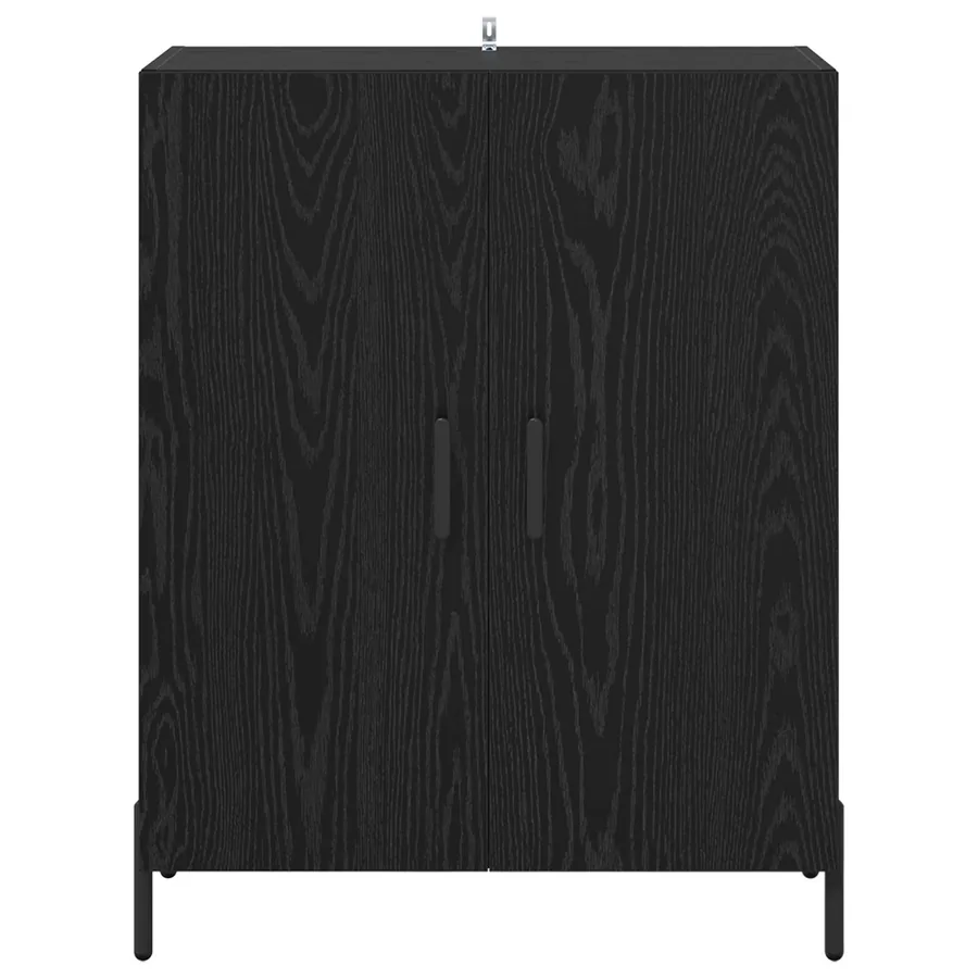 Buffet Chêne noir 69,5 x 34 x 90 cm Bois d'ingénierie - 6
