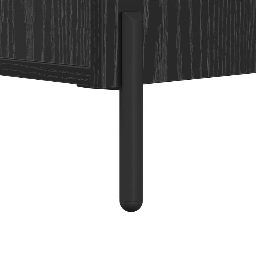 Buffet Chêne noir 69,5 x 34 x 90 cm Bois d'ingénierie - 8
