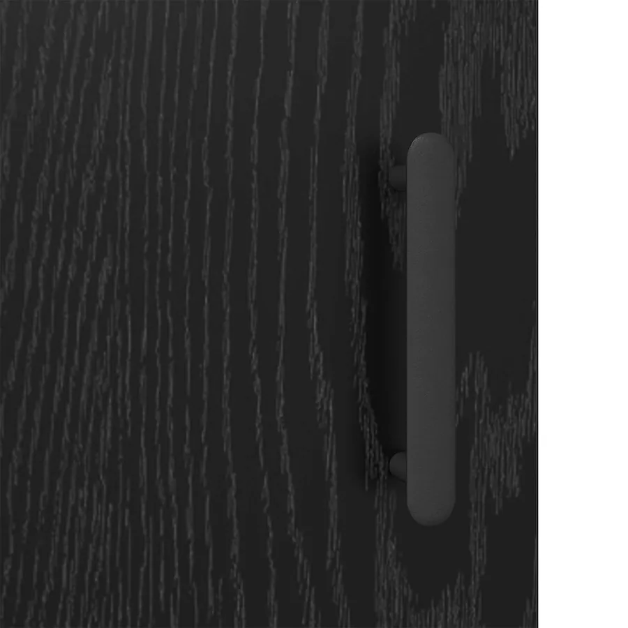 Buffet Chêne noir 69,5 x 34 x 90 cm Bois d'ingénierie - 9