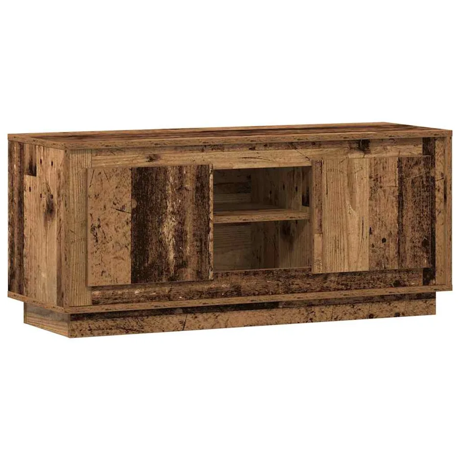 Meuble TV Bois Ancien 102 x 35 x 45 cm Bois d'ingénierie - 2