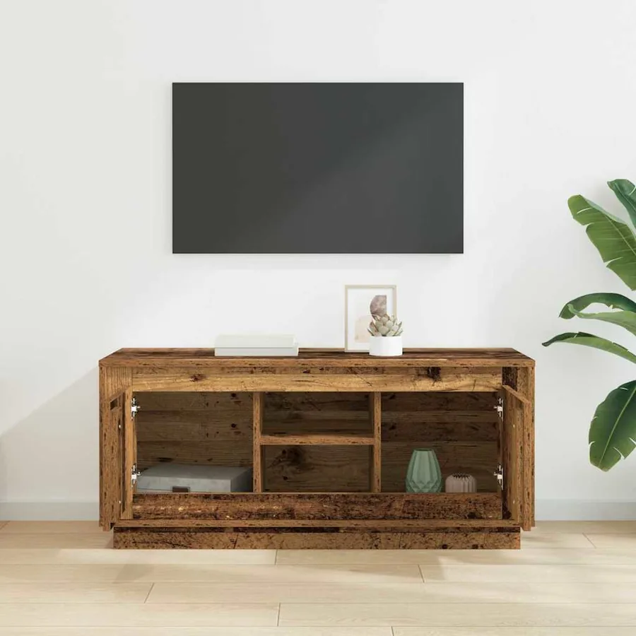 Meuble TV Bois Ancien 102 x 35 x 45 cm Bois d'ingénierie - 4