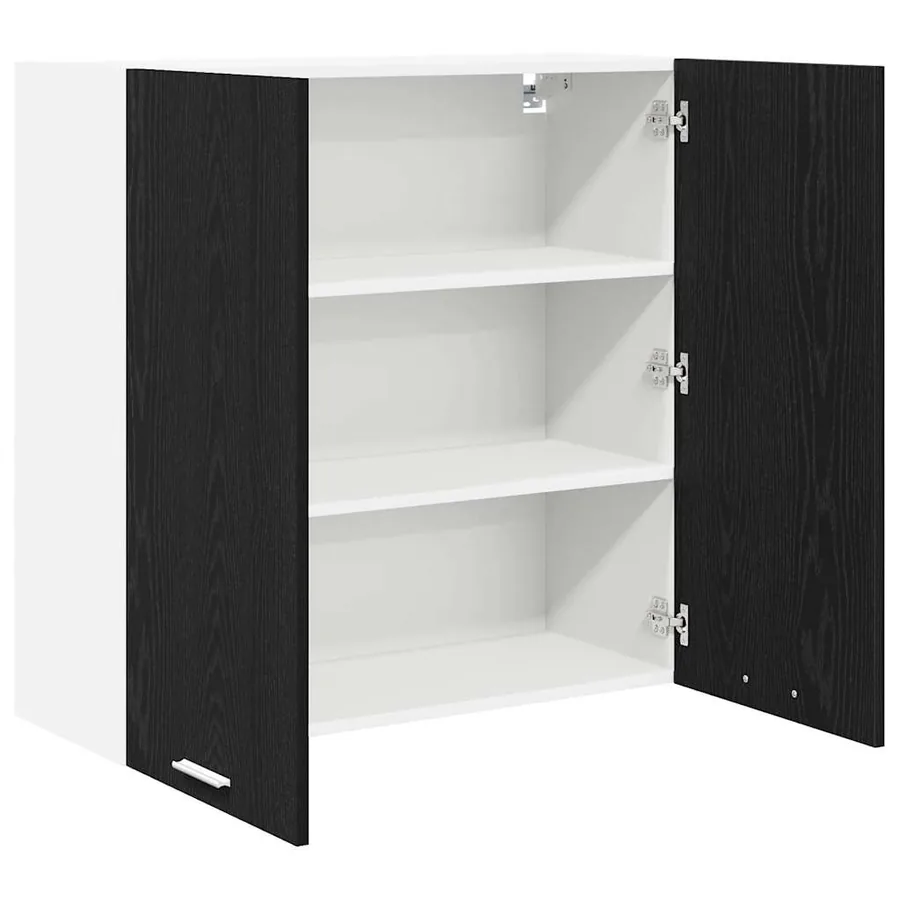 Armoire suspendue Chêne noir 80 x 31 x 80 cm Bois d'ingénierie - 5