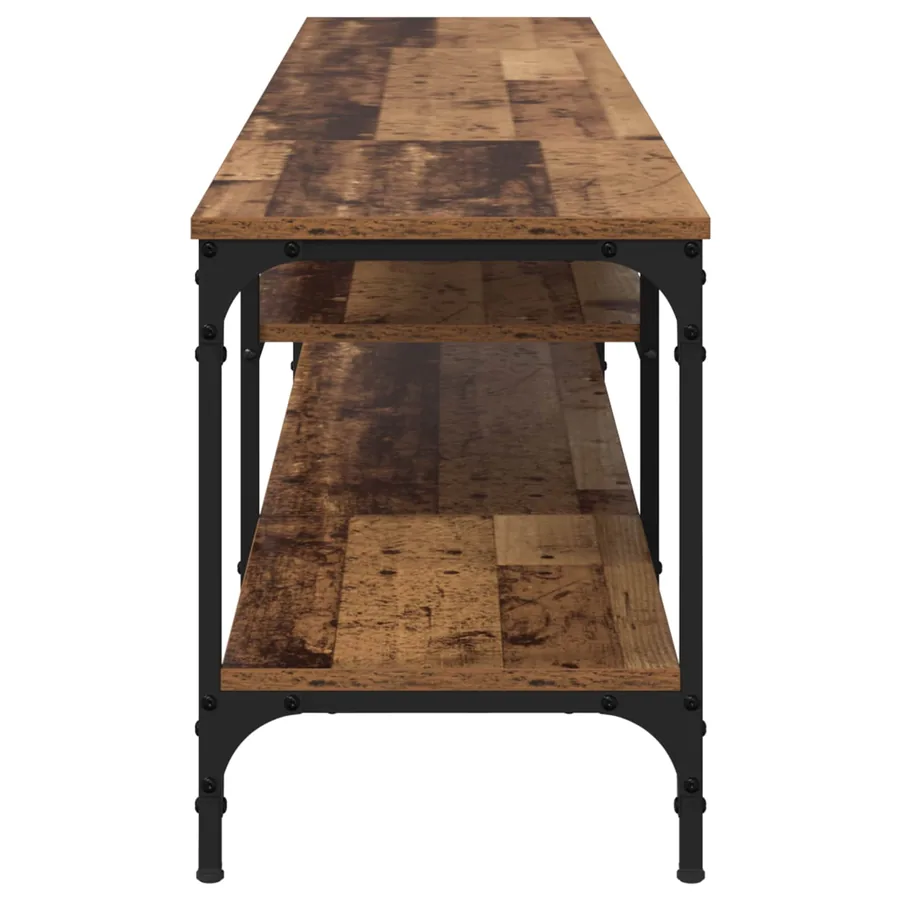 Meuble TV Bois Ancien 201 x 35 x 45 cm Bois d'ingénierie et fer - 6