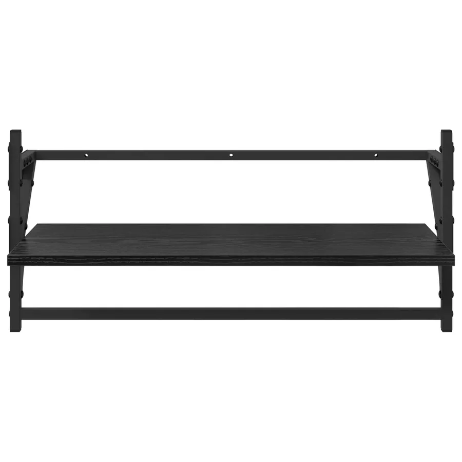 Ensemble d'étagères murales 6 pcs Chêne noir 100 x 25 x 30 cm - 12