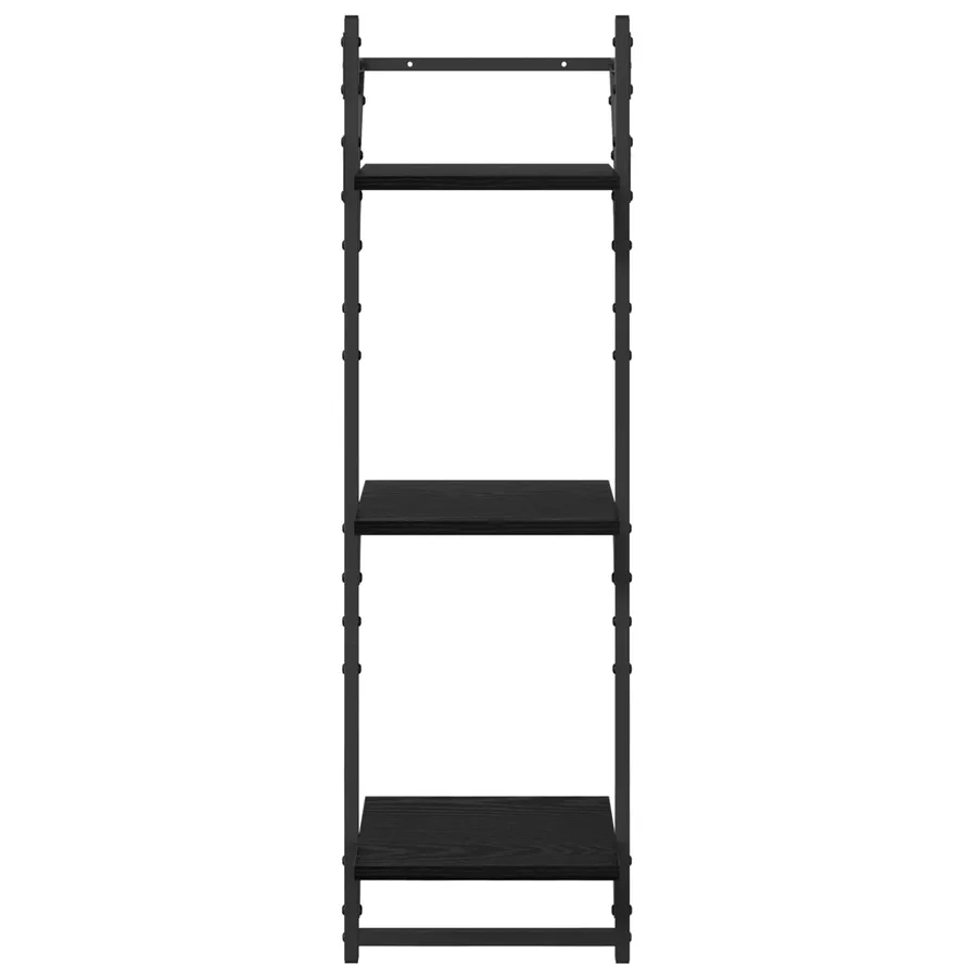 Ensemble d'étagères murales 6 pcs Chêne noir 100 x 25 x 30 cm - 15