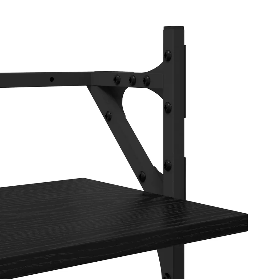 Ensemble d'étagères murales 6 pcs Chêne noir 100 x 25 x 30 cm - 18