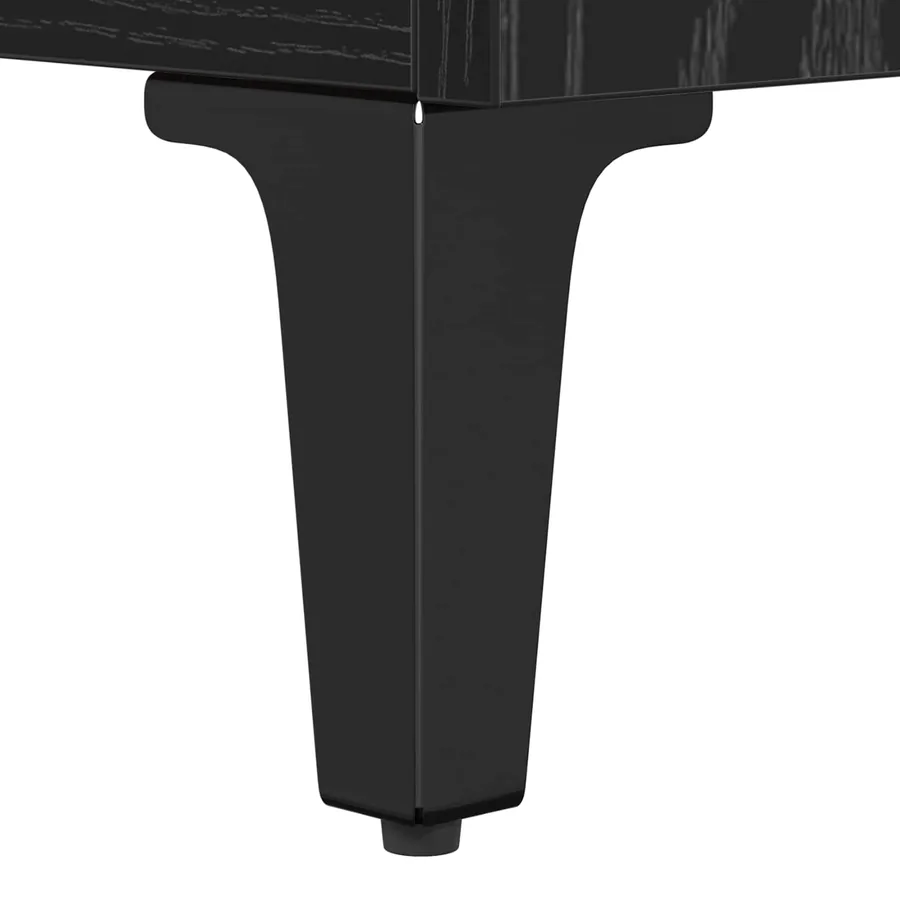 Buffet Chêne noir 60 x 35 x 70 cm Bois d'ingénierie et fer - 10