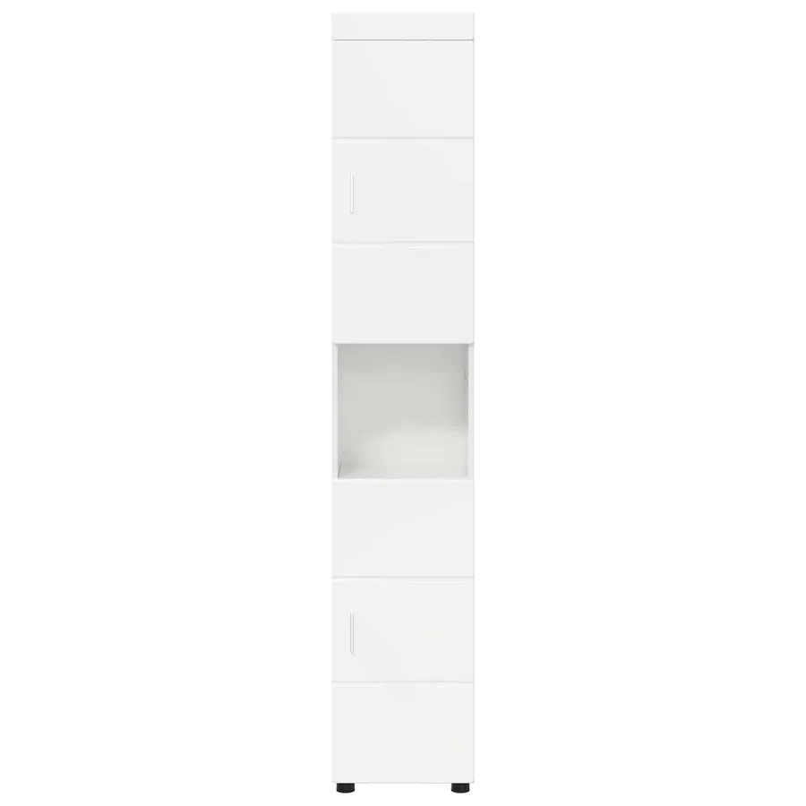 Ensemble d'armoire de salle de bain TULUM Blanc brillant - 6