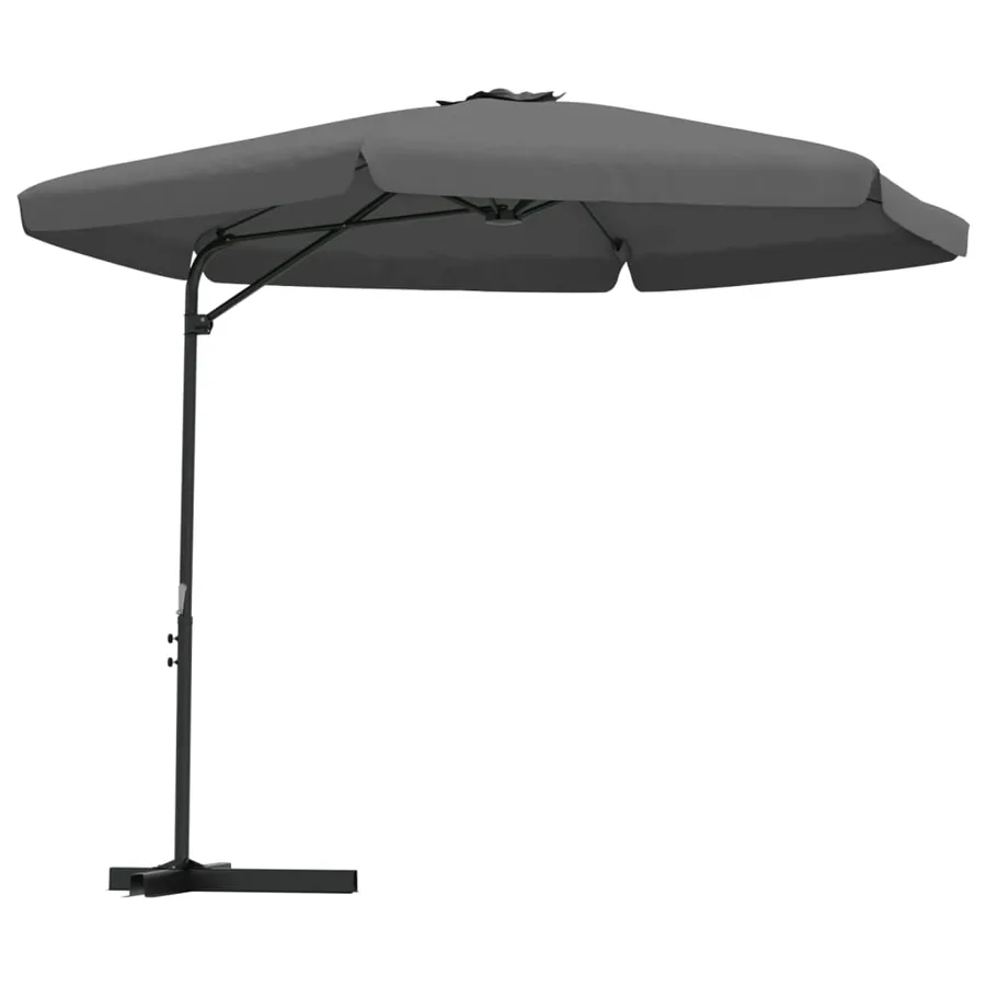 Parasol d'extérieur avec poteau en acier 300 cm Anthracite - 2