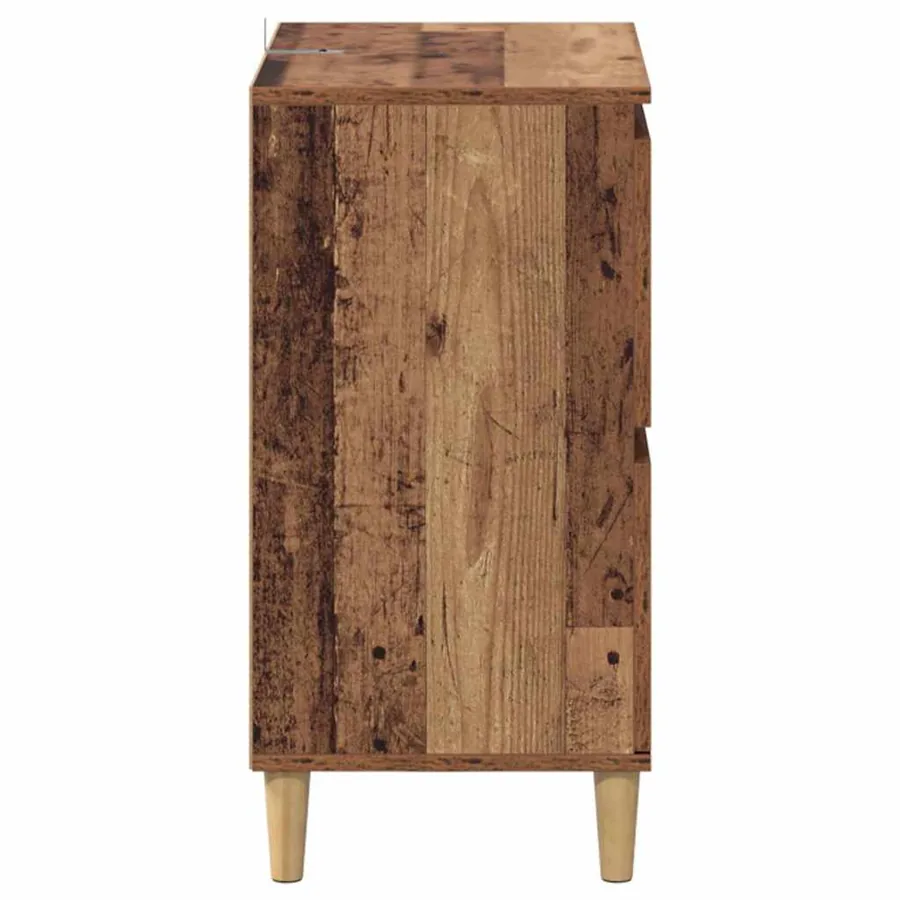 Buffets 3 pcs Bois Ancien 60 x 35 x 70 cm Bois d'ingénierie - 6