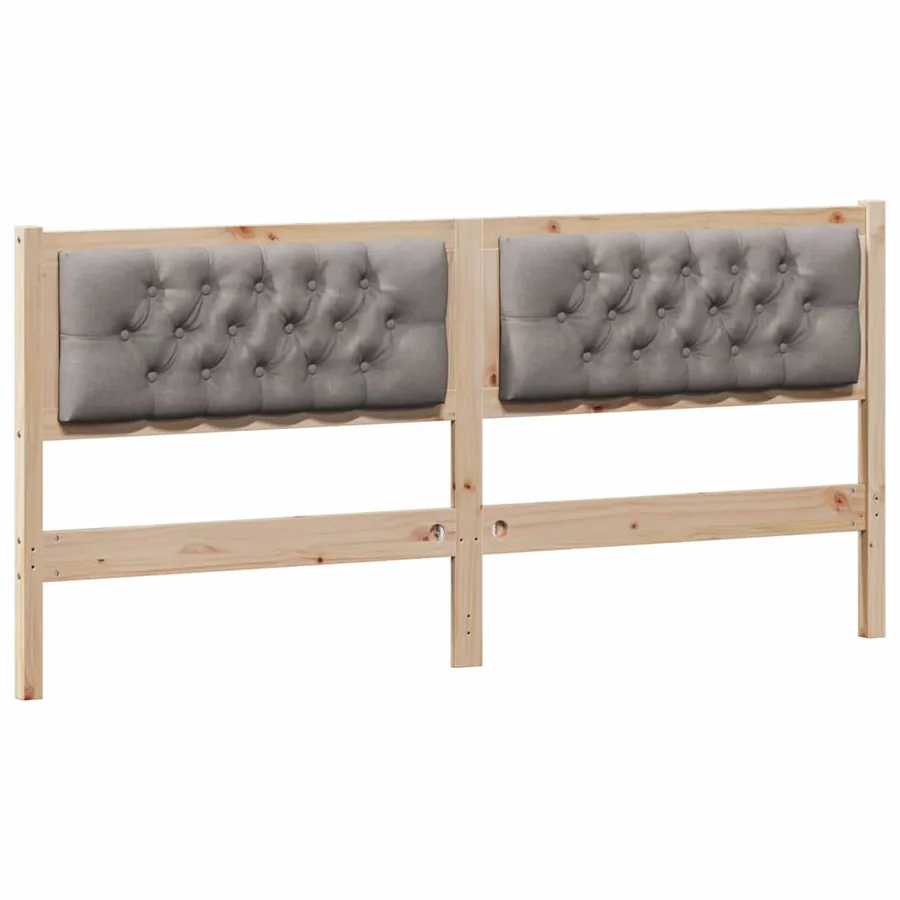 Tête de lit Autre Marron et taupe 180 cm Bois massif en pin - 2