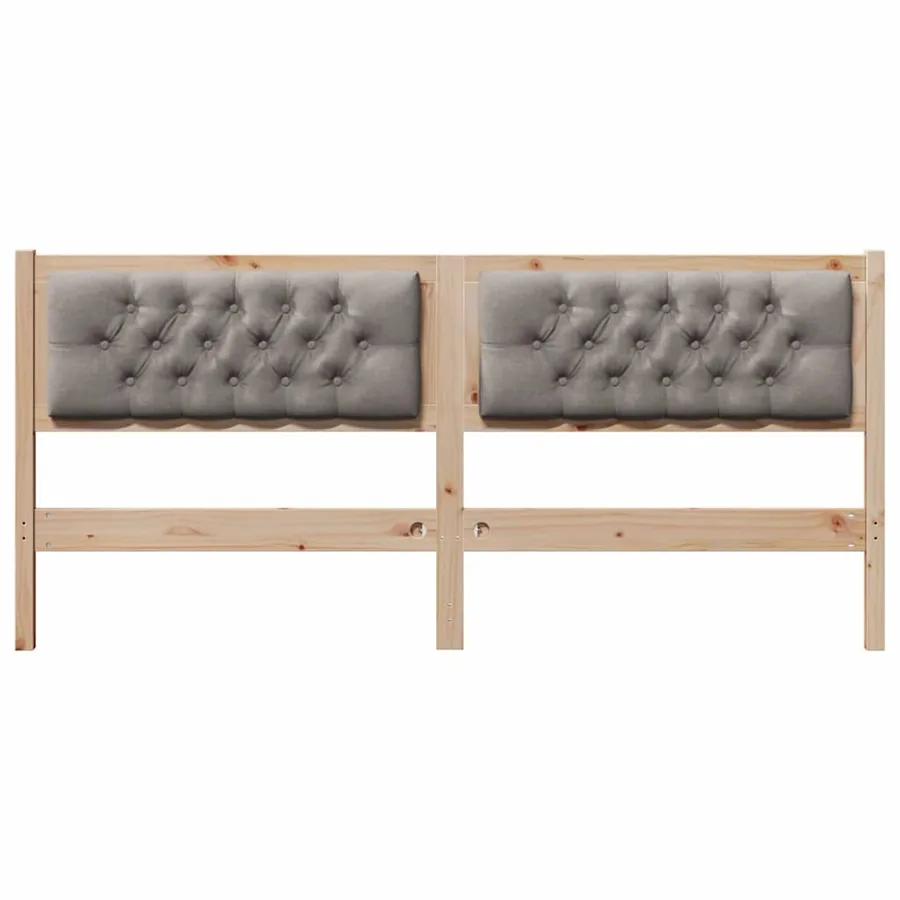 Tête de lit Autre Marron et taupe 160 cm Bois massif en pin - 4