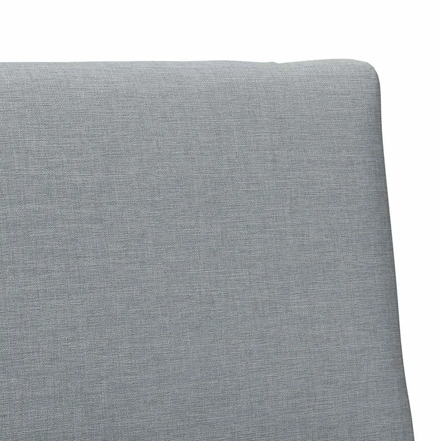 Tête de lit capitonnée Gris clair 90 cm Pin massif - 7