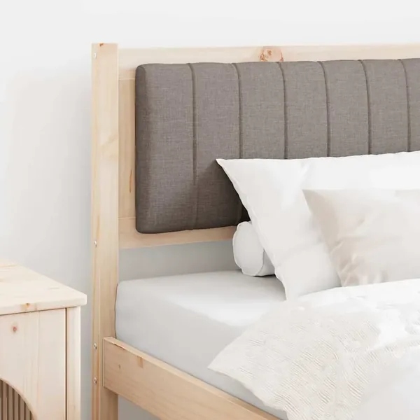 Tête de lit capitonnée Marron 100 cm Pin massif