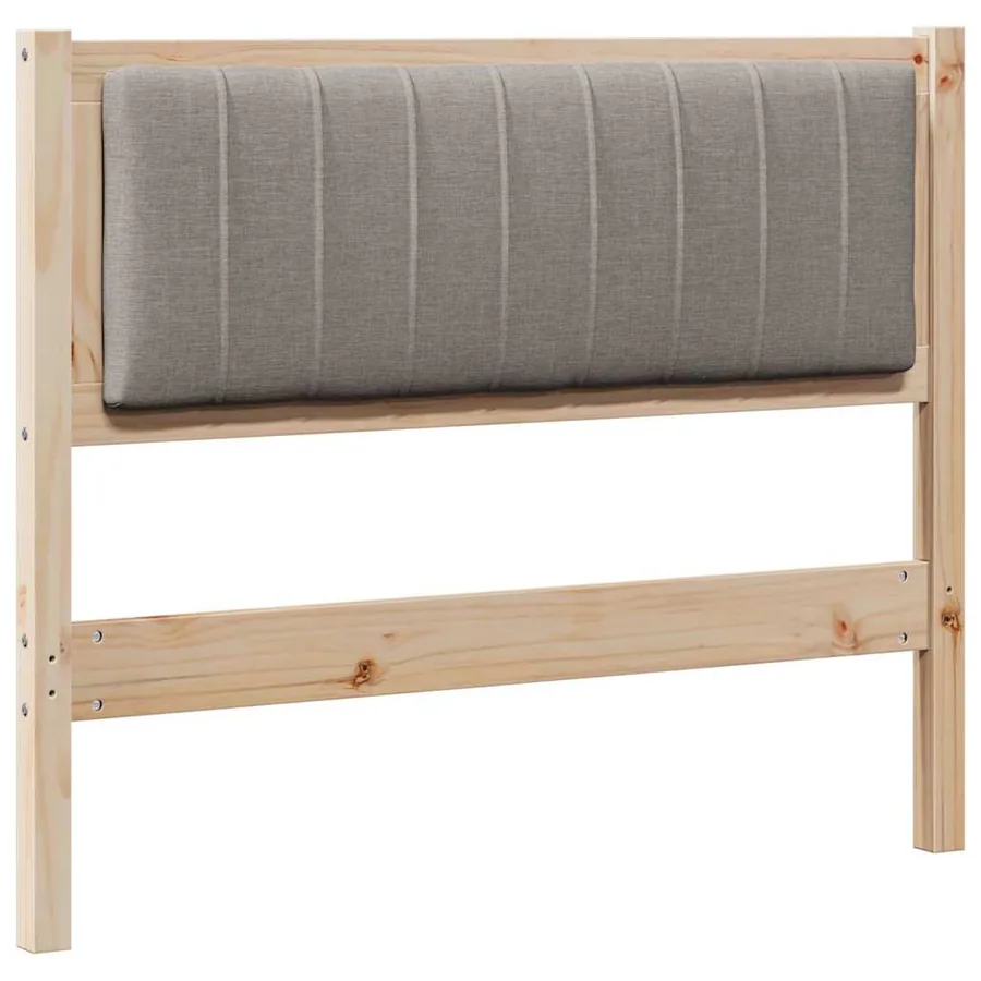 Tête de lit capitonnée Marron 100 cm Pin massif - 2