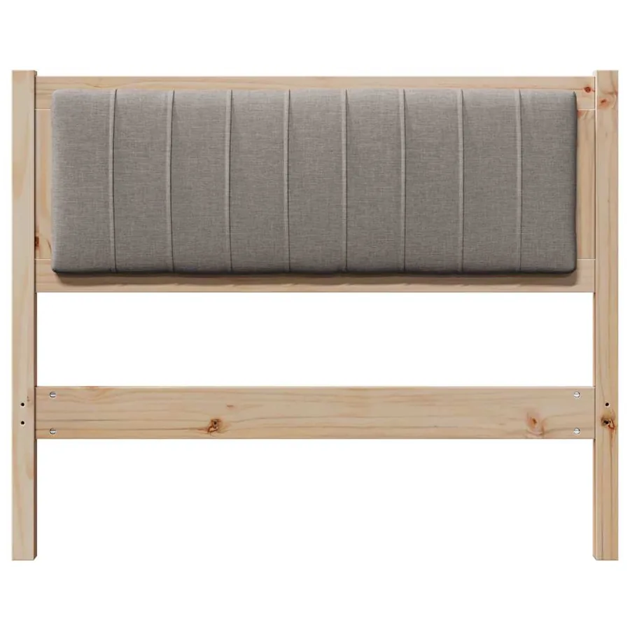 Tête de lit capitonnée Marron 100 cm Pin massif - 4