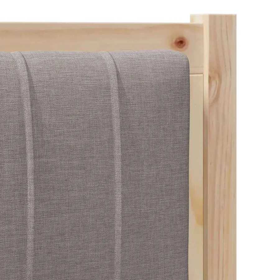 Tête de lit capitonnée Marron 100 cm Pin massif - 7