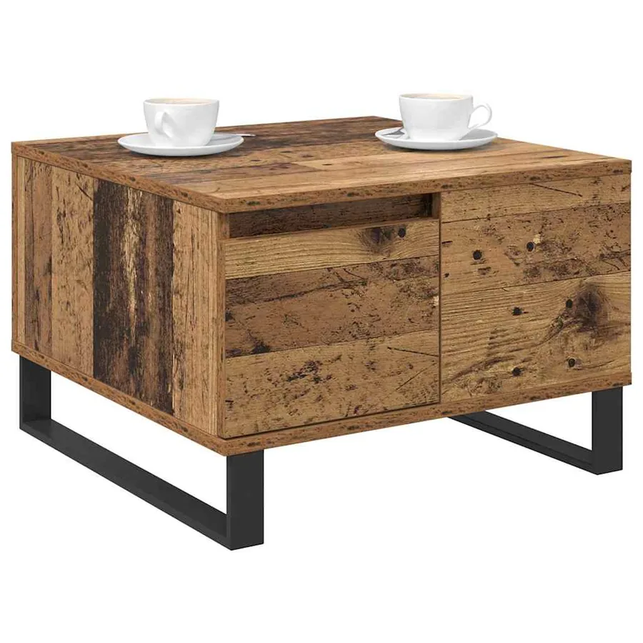 Table basse Bois Ancien 55 x 55 x 36,5 cm Bois d'ingénierie - 3