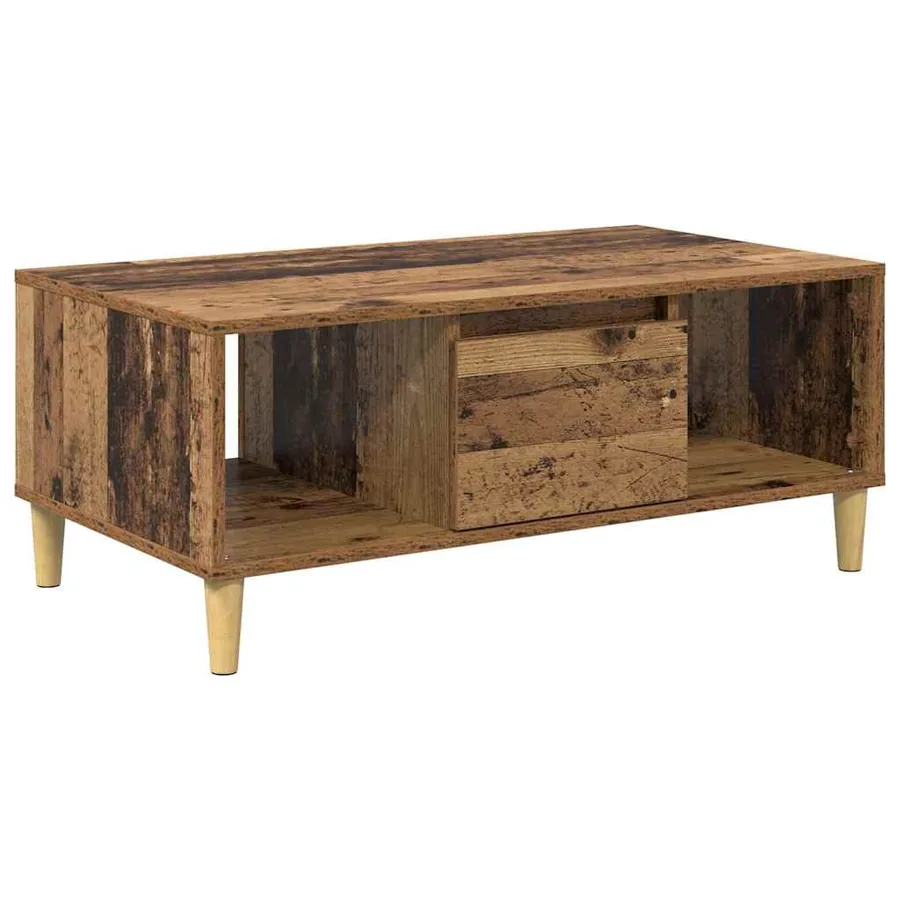 Table basse Bois Ancien 90 x 50 x 26,5 cm Bois d'ingénierie - 2