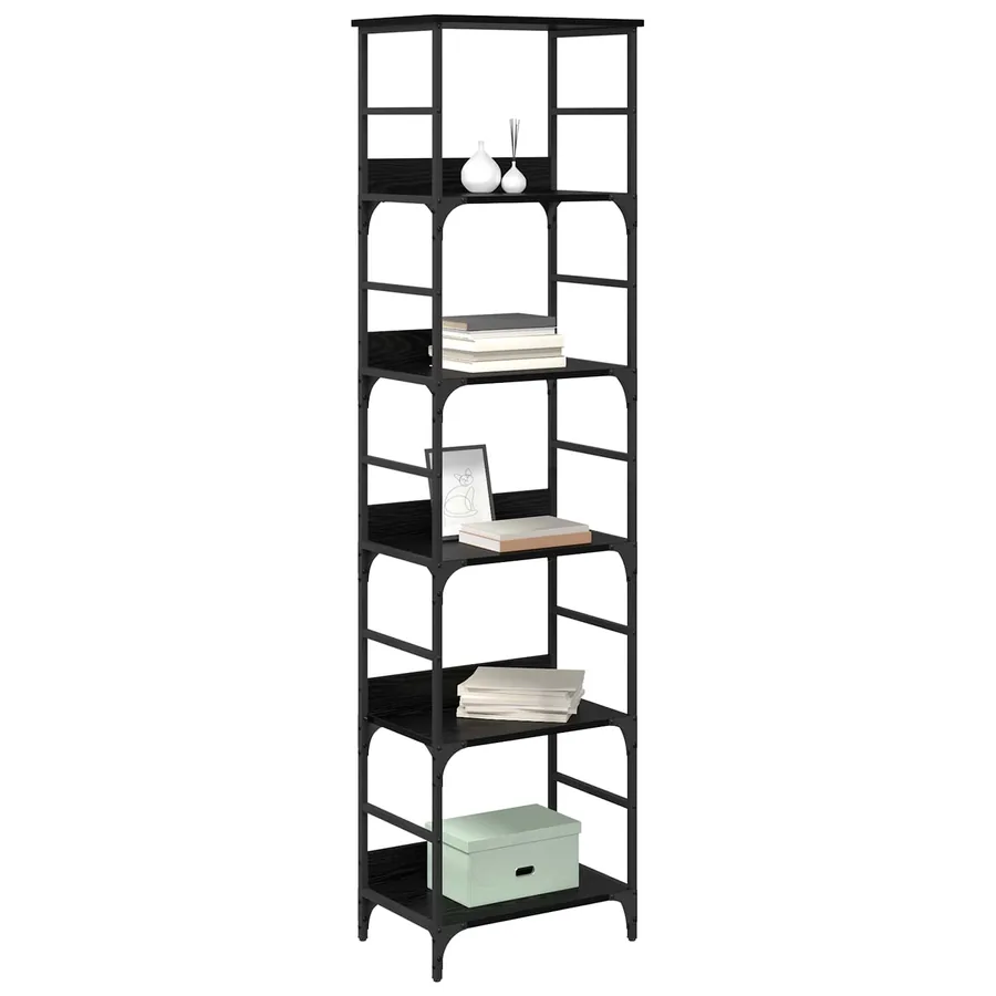 Étagère Chêne noir 50 x 33 x 188,5 cm Bois d'ingénierie - 3